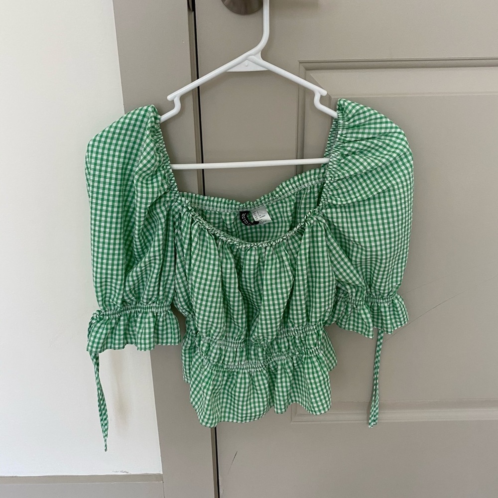 H&M gingham top